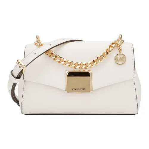 MICHAEL KORS Lita Кожа Сумка Сумка через плечо Сумка через плечо Маленькая Женская Чисто Белая