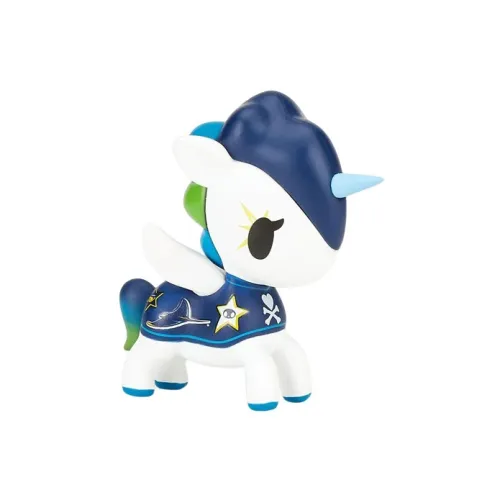 tokidoki x MLB Unicorns Tampa Bay Rays 2022 Прозрачный Blind Box с карточкой 6,3 см
