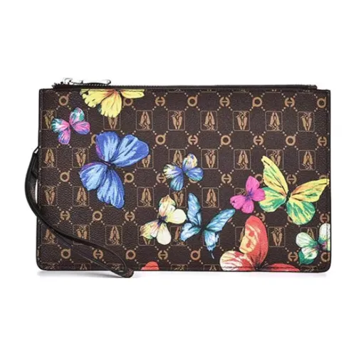 Hush Puppies Сумка-конверт из синтетической кожи клатч маленькая унисекс кофе