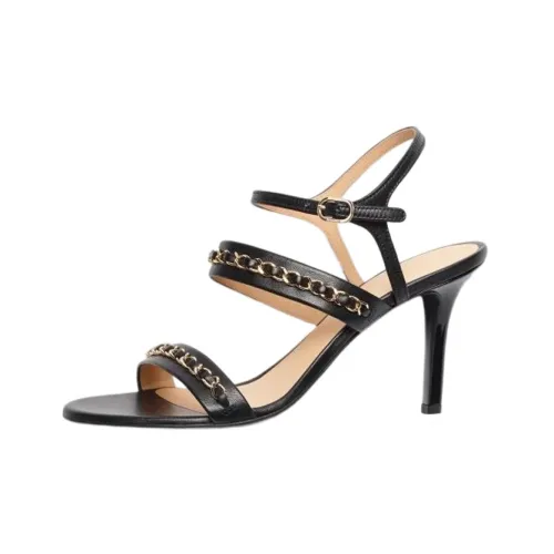 CHANEL Стильные Сандалии Женские Черные