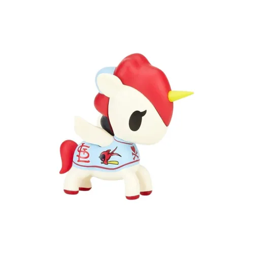 tokidoki x MLB Unicorns St. Louis Cardinals 2022 Прозрачный Blind Box с карточкой 6,3 см