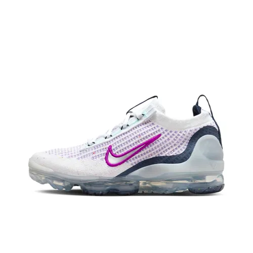 Nike VaporMax 2021 Low Беговые кроссовки GS Белый Фиолетовый