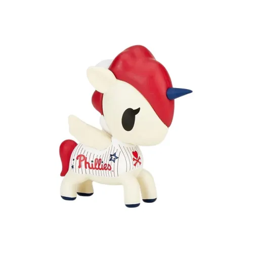 tokidoki x MLB Unicorns Philadelphia Phillies 2022 Прозрачный Blind Box с карточкой 6,3 см