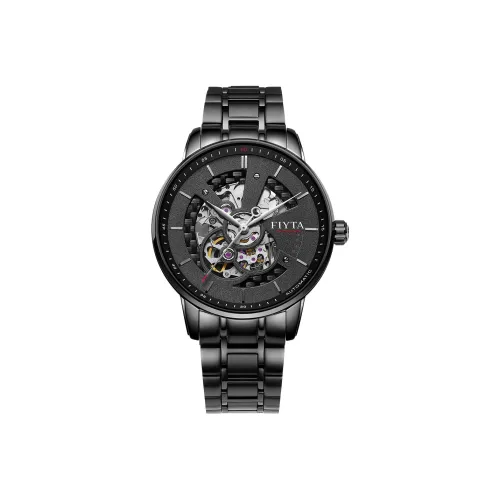FIYTA Photographer Collection Автоматический Механический Механизм Нержавеющая Сталь Ремешок Часы Мужские Часы С Черепным Циферблатом