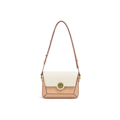 Gong Xuan Коровья кожа Сумка через плечо Стандартная Женская Кокосовый зеленый Cloud Coffee