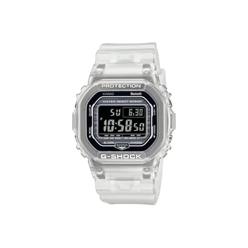 CASIO Кварцевый механизм Смольный ремешок Часы для мужчин Белый циферблат