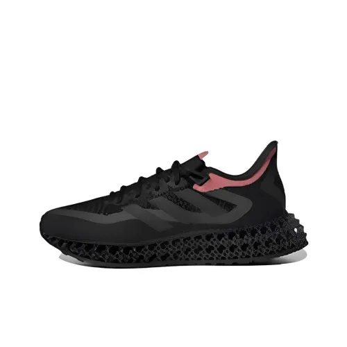 Adidas 4D FWD Противоскользящие Устойчивые к истиранию Дышащие Низкие Топы Повседневные Беговые Кроссовки Женские Черные Серебряные
