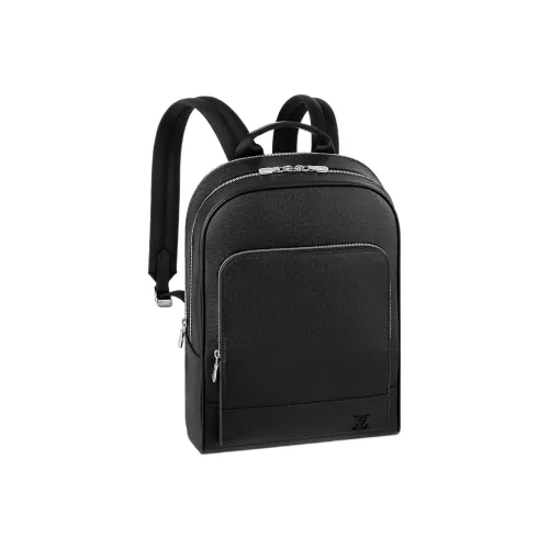 LOUIS VUITTON Adrian TAïGA Коровья кожа Рюкзак Стандартный Мужской Черный