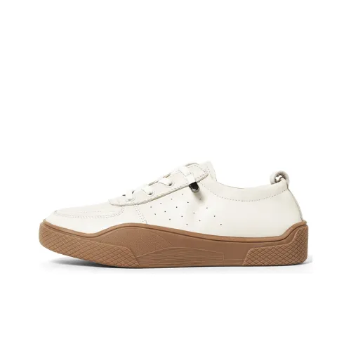 Q.VONTON Кроссовки для скейтбординга Low Top Экрю Женские