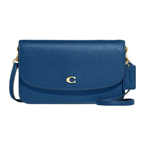 COACH Hayden Полированная кожа GRAIN LEATHER Сумка через плечо Маленькая Женская Темно-синий
