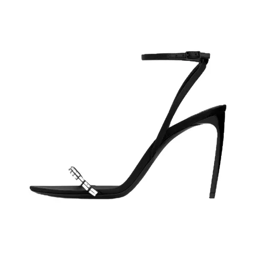SAINT LAURENT Gloria One Ремешок Сандалии Женские Черные