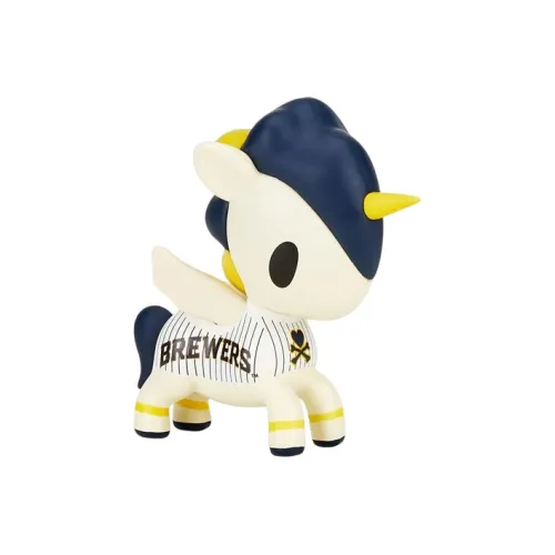 tokidoki x MLB Unicorns Milwaukee Brewers 2022 Прозрачный Blind Box с карточкой 6,3 см
