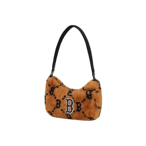 MLB MONOGRAM Коллекция Полиэстер Искусственная кожа Плечевая сумка Сумка через плечо Женская Мокко Коричневый