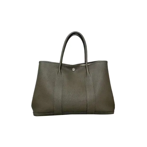 HERMES Garden Party Negonda Телячья кожа Садовая сумка Стандартная Унисекс G8 Vert Maquis Лесной зеленый