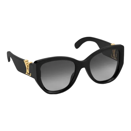 LOUIS VUITTON Солнцезащитные очки Черный/серый Женские