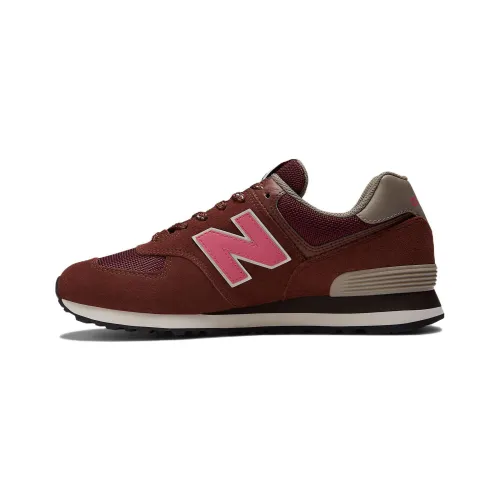 New Balance NB 574 Low Топ Удобный Мужской Коричнево-розовый