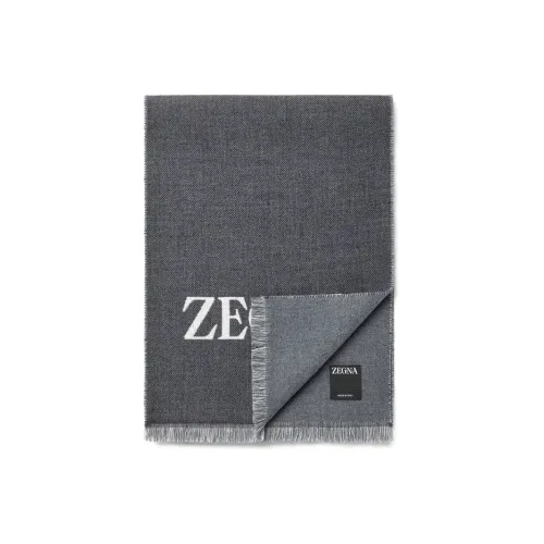 Ermenegildo Zegna Шерсть Вязаные Шарфы Серый Мужской