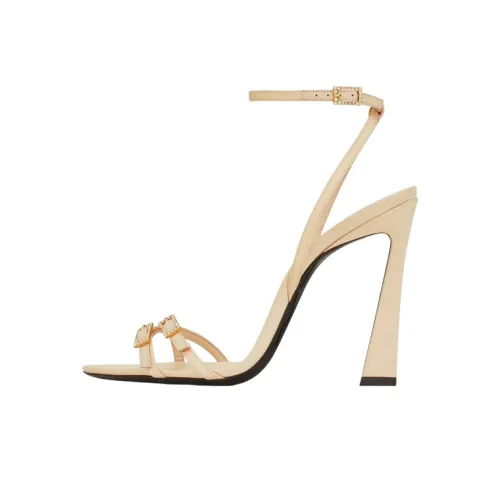 SAINT LAURENT Lila One Ремешок Сандалии Женские Нюдовый