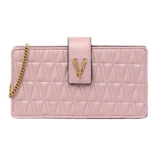 VERSACE Virtus Кожа Клатч Женские Розовый