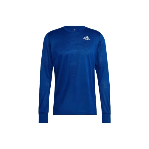 Adidas Бег Т-Рубашка Мужская Синяя