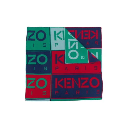 KENZO Шерсть Трикотаж Шарфы Многоцветные Мужские