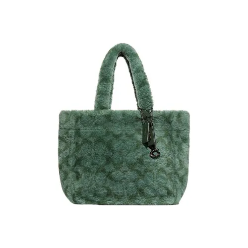COACH Овчина Тоут Сумка Сумка для покупок Сумка Сумка через плечо Сумка через плечо Большая Женская Зеленая