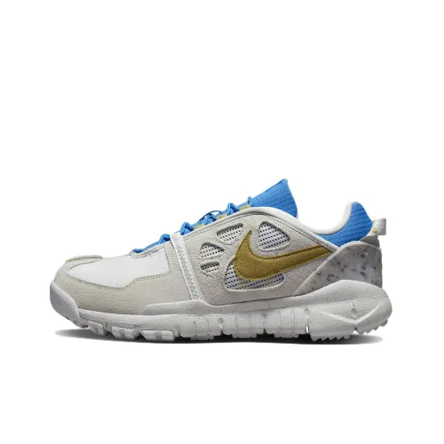 Nike Free Terra Slip Resistant Abrasion Resistant Низкий Топ Уличная Обувь Серый Зеленый Переработанный Материал