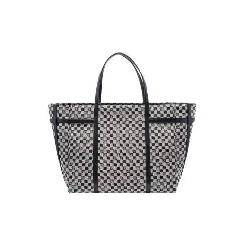 Misbhv Хлопок Тоут Сумка Сумка для покупок Сумка через плечо Большая унисекс Серый