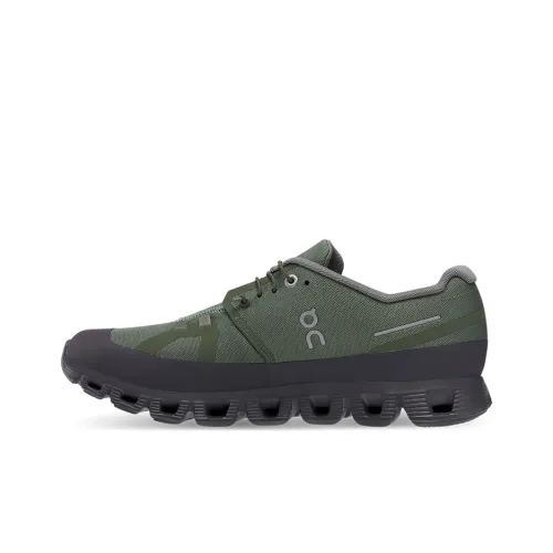 On Cloud 5 Fuse Slip-resistant Abrasion-resistant Low Top Casual Shoes Men's Forest Green Eclipse Black На Cloud 5 Fuse Противоскользящий Устойчивый к истиранию Низкий Топ Повседневная Обувь Мужская Лесной Зеленый Eclipse Черный