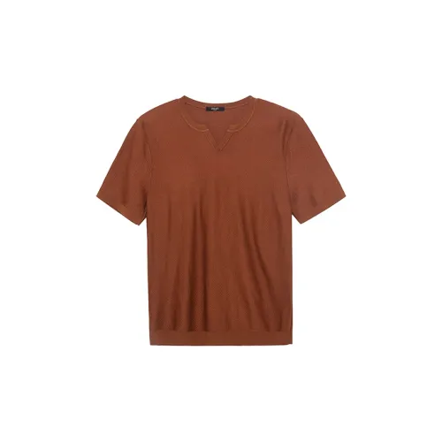 LIU·JO UOMO T Рубашка Мужская Кирпично-Красная