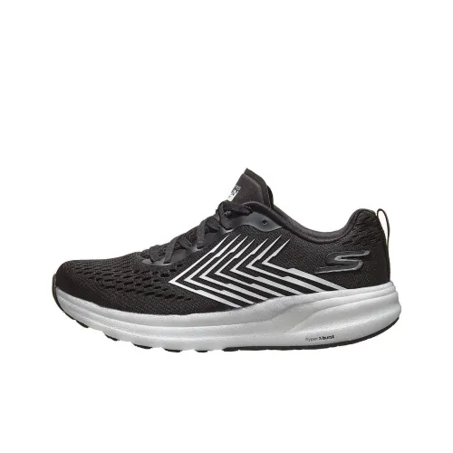 Skechers Go Run Ride 8 Low Топ Беговые кроссовки Мужской Черный белый