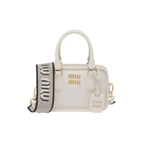 MIU MIU Сумка через плечо из кожи сумка женская цвет экрю