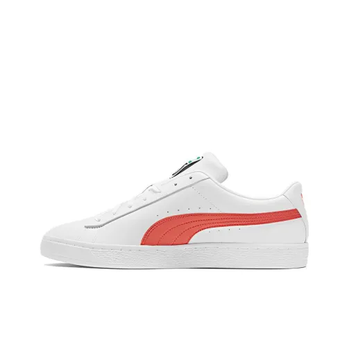 PUMA Basket Series Classic XXI Low Топ Скейтборд Кроссовки Унисекс Белый Оранжевый