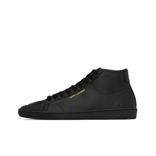 SAINT LAURENT SL 39 Корт MID Топ Стильные Скейтбординги Женские Черный