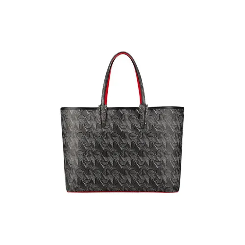 CL LUBOTING Телячья кожа Сумка-тоут Сумка для покупок Сумка через плечо Сумка унисекс Черный