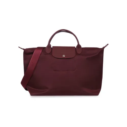 LONGCHAMP Le Pliage Néo Ткань Сумка Сумка через плечо Сумка через плечо Большая Женская Темно-фиолетовая Красная