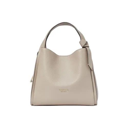 Kate Spade Knott Галька текстура Коровья кожа Сумка через плечо Сумка Средний Женские Гриб Розовый