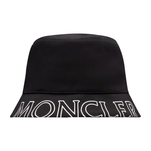 Moncler Cotton Bucket Hats Черные Женские