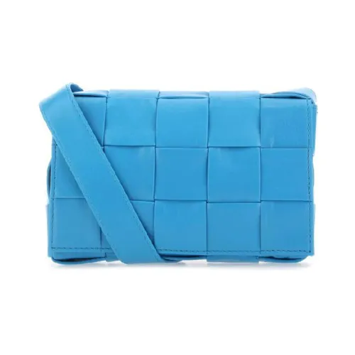 Bottega Veneta Сумка через плечо из коровьей кожи маленькая мужская светло-синяя