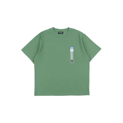 PLEASURES FW22 Круглый вырез Облегающий прямой крой Короткий рукав Т-рубашка Мужская Зеленая