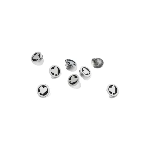 Supreme Эмаль Броши Женское Серебро