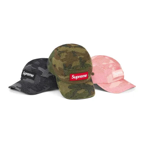 Supreme Хлопковая Смешанная Бархатная Кепка Унисекс Черная Зеленая Розовая