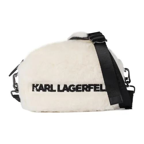 Karl Lagerfeld Овчина Сумка через плечо Женская Белая