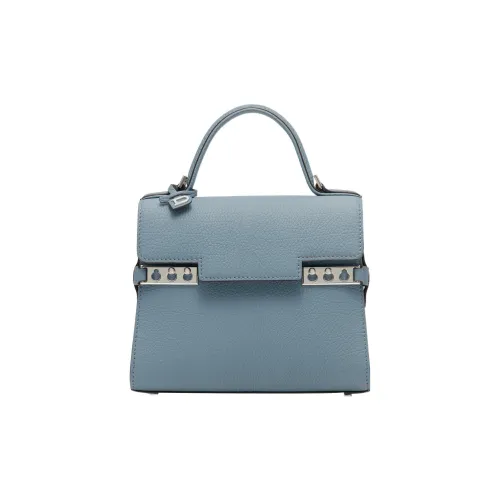 Delvau Tempête Телячья кожа Сумка через плечо Сумка Маленькая Женская Синяя