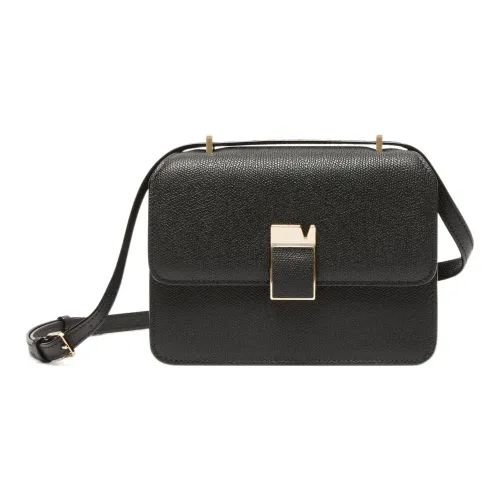 Valextra Телячья кожа Сумка через плечо Мини Женская Черная