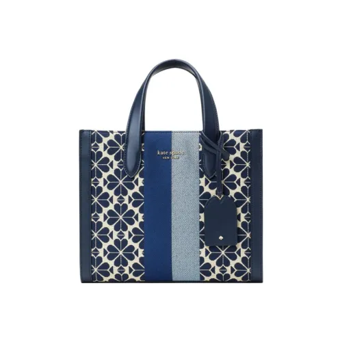 Kate Spade Manhattan Ткань с Спилок коровьей кожи Тоут Сумка Сумка для покупок Сумка через плечо Сумка Маленькая