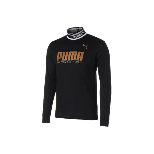 PUMA Golf Мужская Черная Футболка
