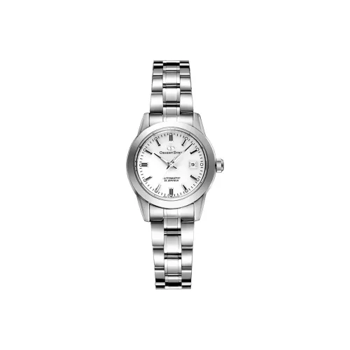 ORIENT STAR Автоматический Механический Механизм Металлический Ремешок Часы Женские Белый Циферблат