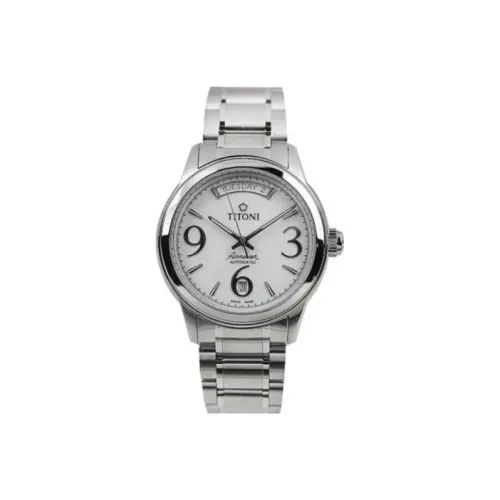TITONI Автоматический Механический Механизм Мужские Часы Airmaster Series 39 мм Белые