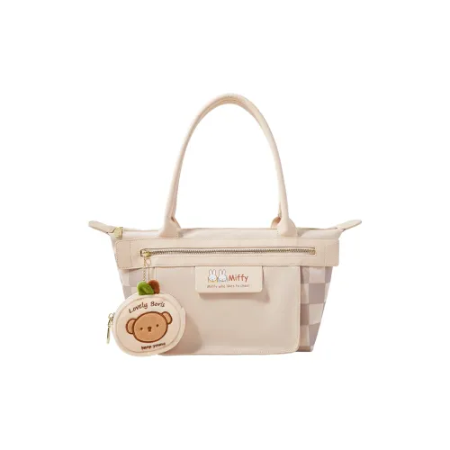 MIFFY Нейлоновая сумка-тоут сумка для покупок сумка через плечо женская белый коричневый